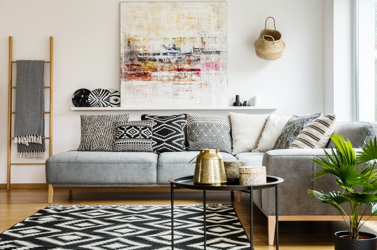 A photo of a living room as featured image for a blog about home furniture placement for feng shui