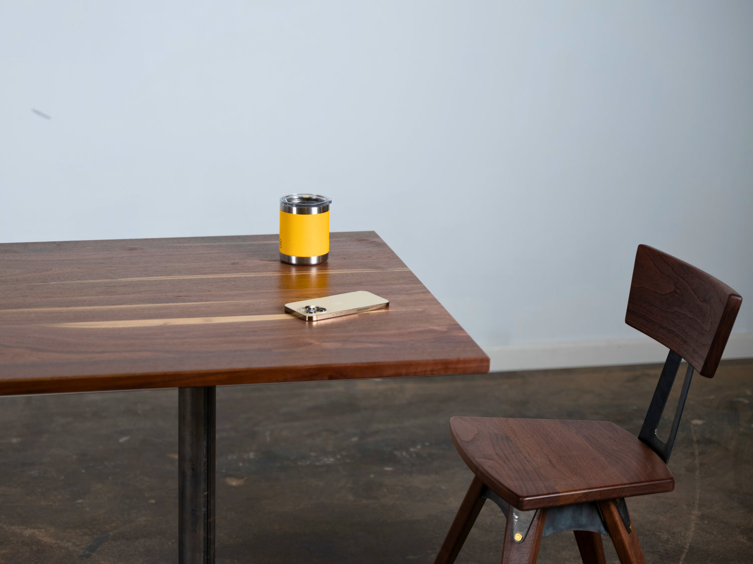 Walnut wood restaurant furniture at the TY Fine Furniture workshop
