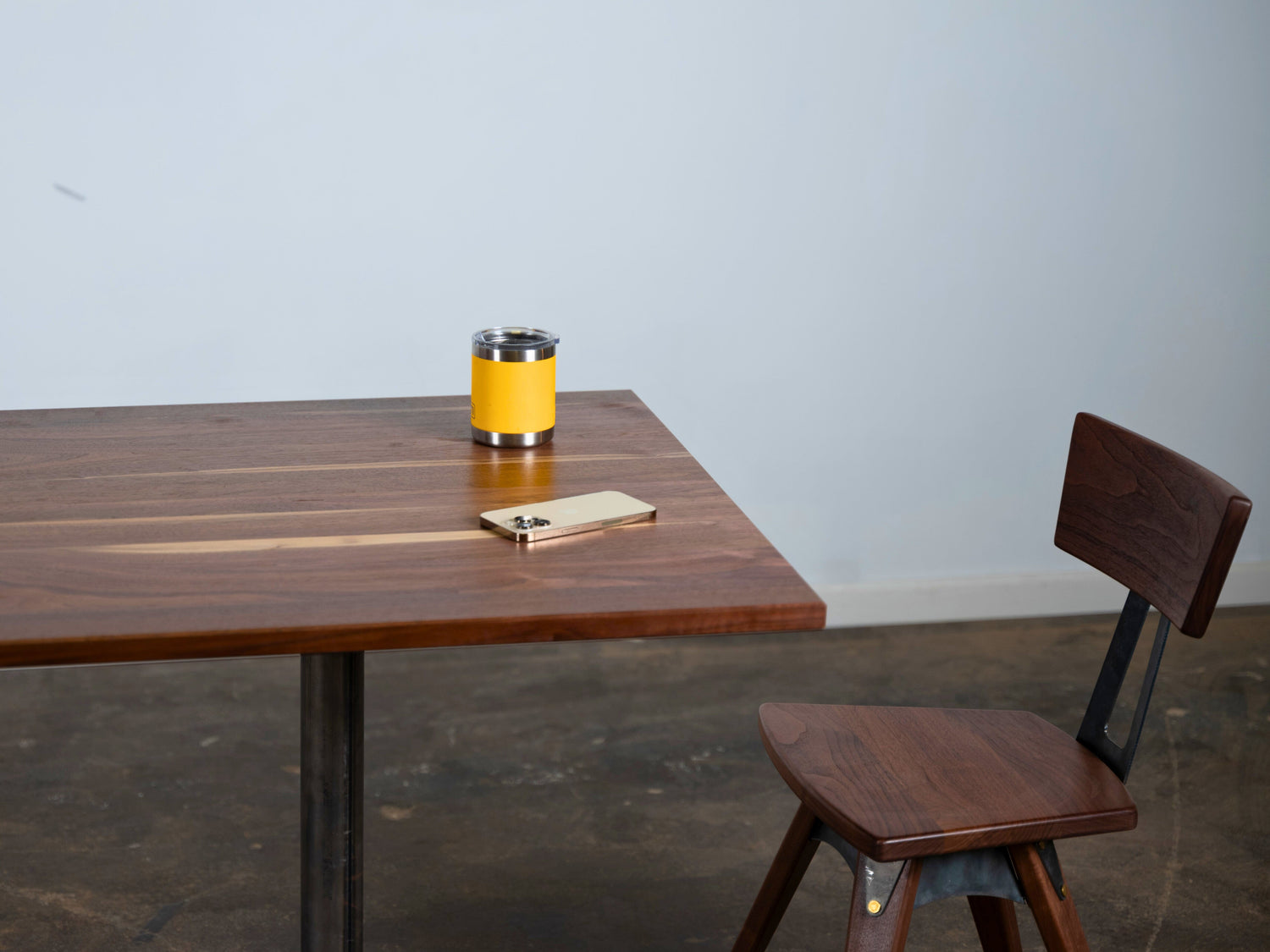 Walnut wood restaurant furniture at the TY Fine Furniture workshop