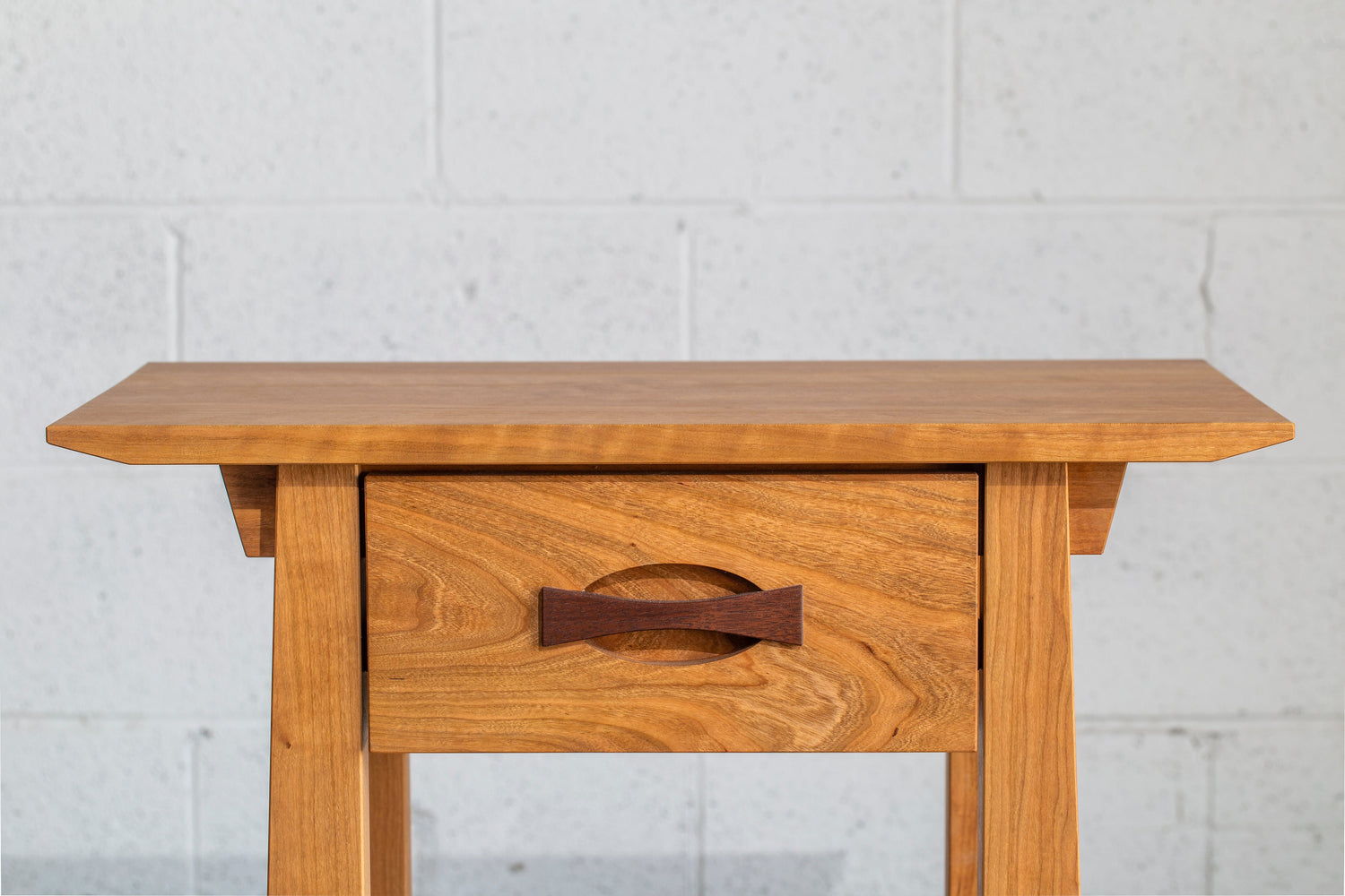 Enso wood side table in cherry