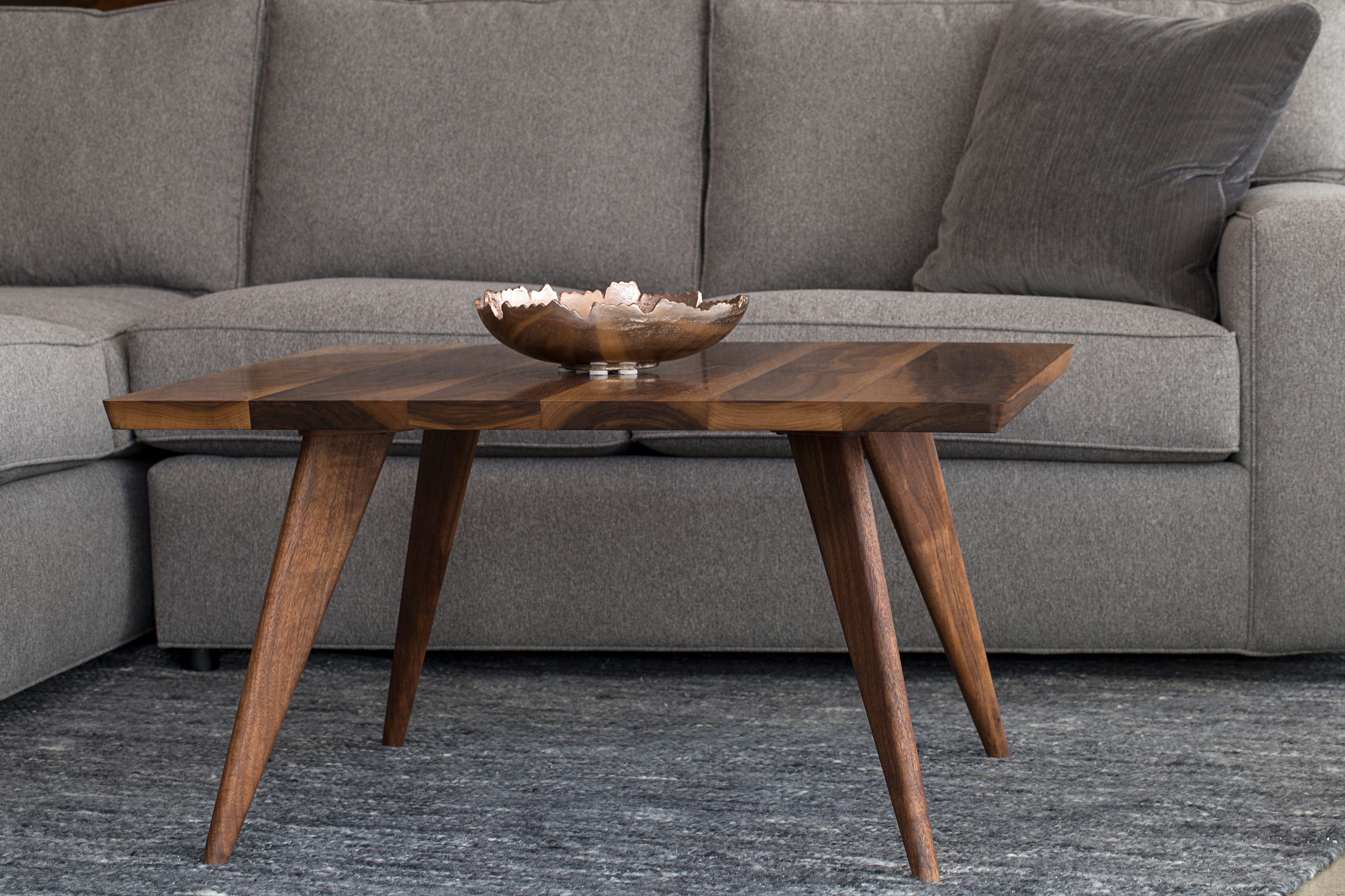 Coffee Table in Walnut Wood