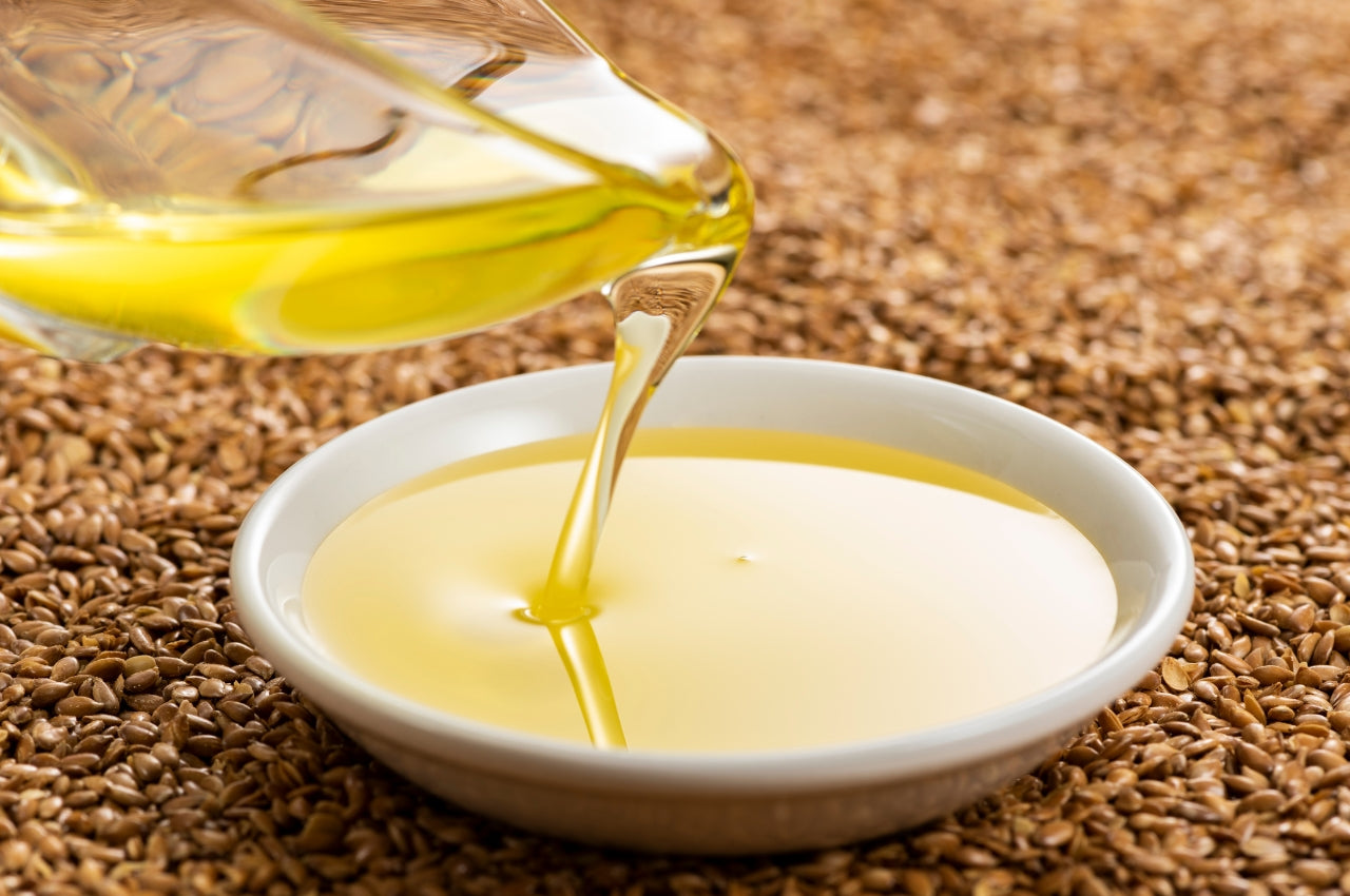 flaxseed oil and roasted flaxseeds