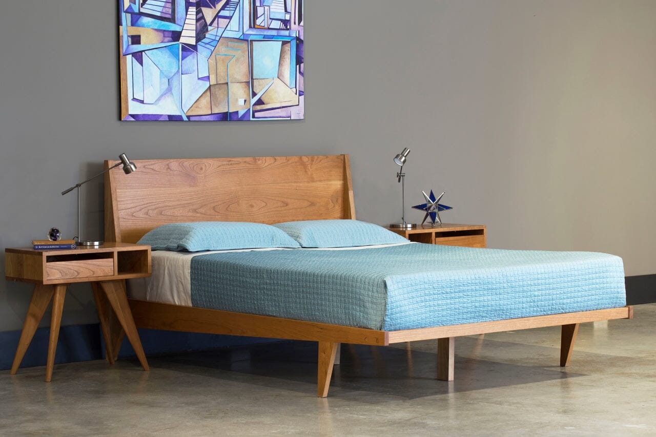 Modern Bed Frame and Side Tables by TY Fine Furniture