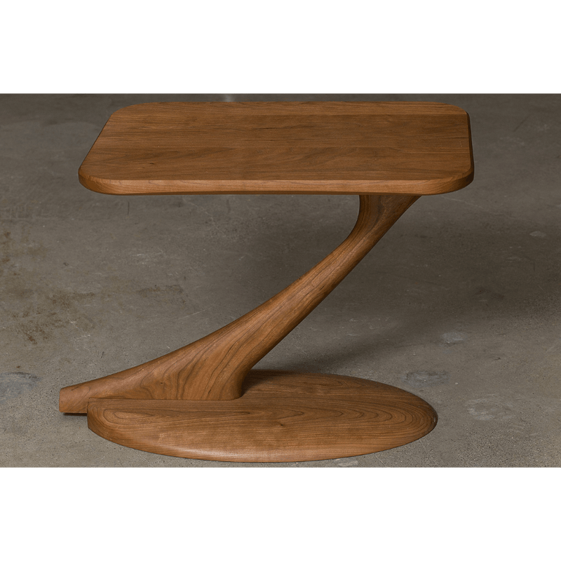 Cantilever Side Table Cherry Quick Ship Promo