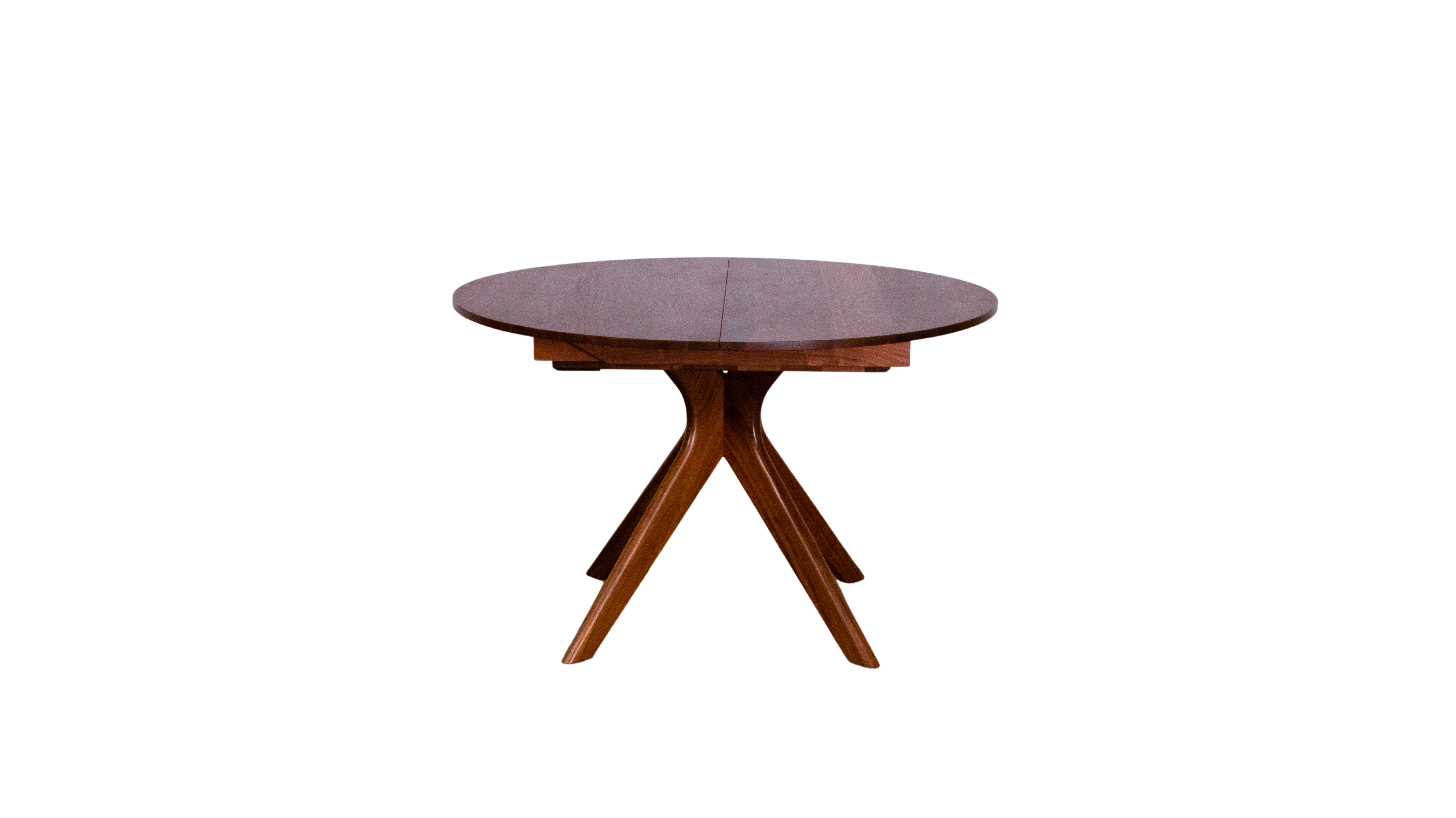 Strata Extendable Round Dining Dinette Table - Solid Wood Extension Dining Table