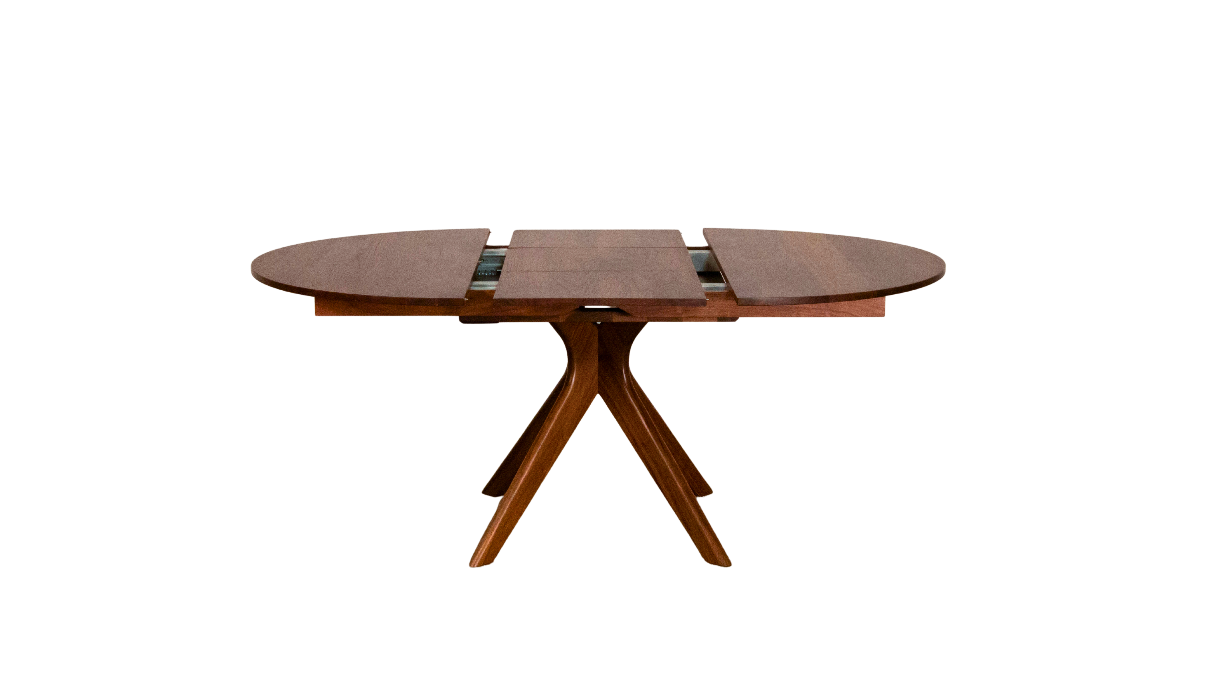 Strata Extendable Round Dining Dinette Table - Solid Wood Extension Dining Table