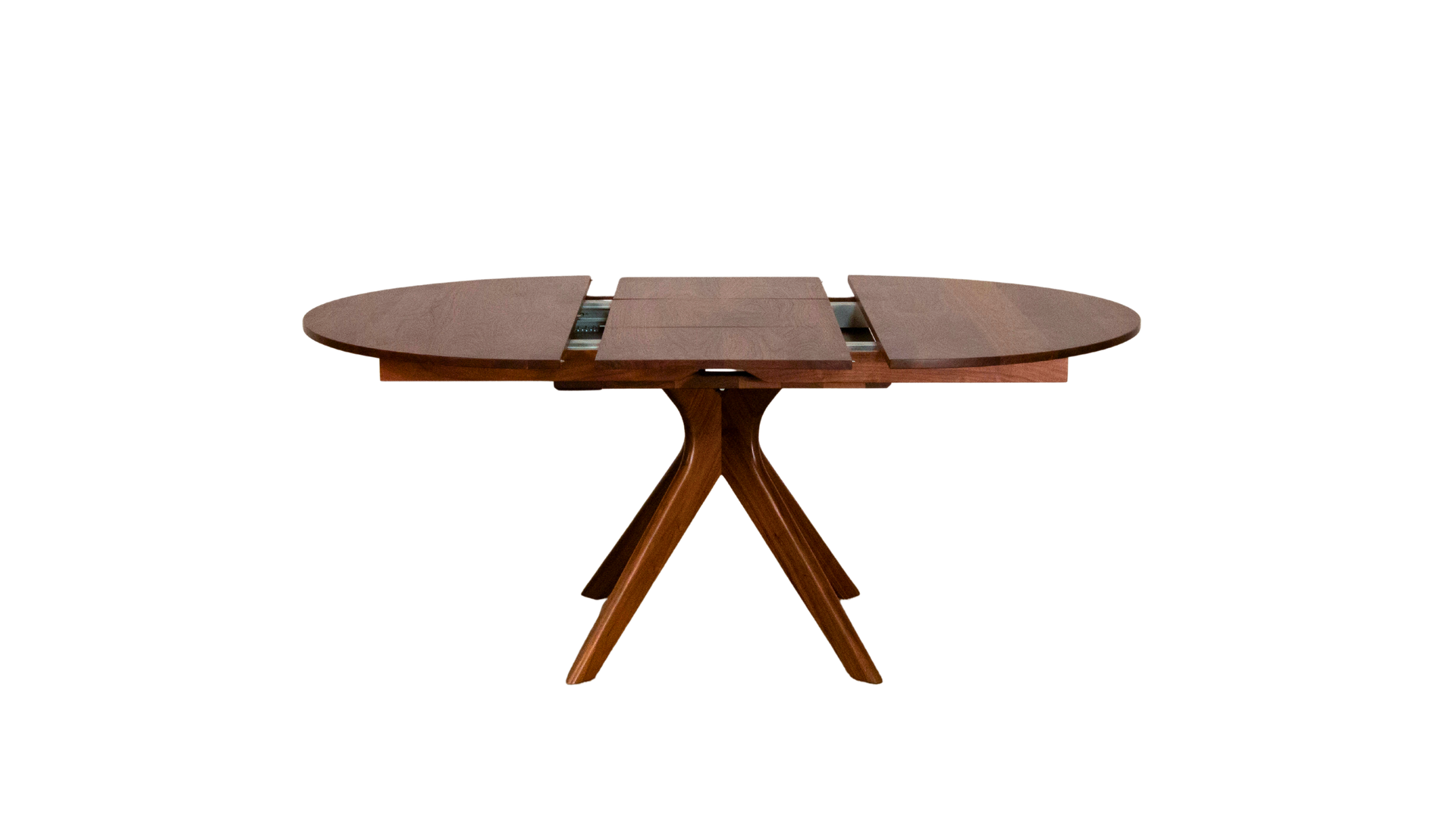 Strata Extendable Round Dining Dinette Table - Solid Wood Extension Dining Table
