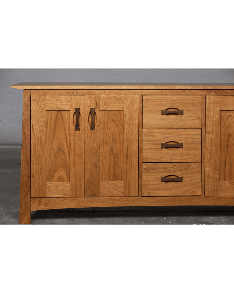 Enso Solid Wood Credenza, Buffet - Handmade in Columbus, Ohio