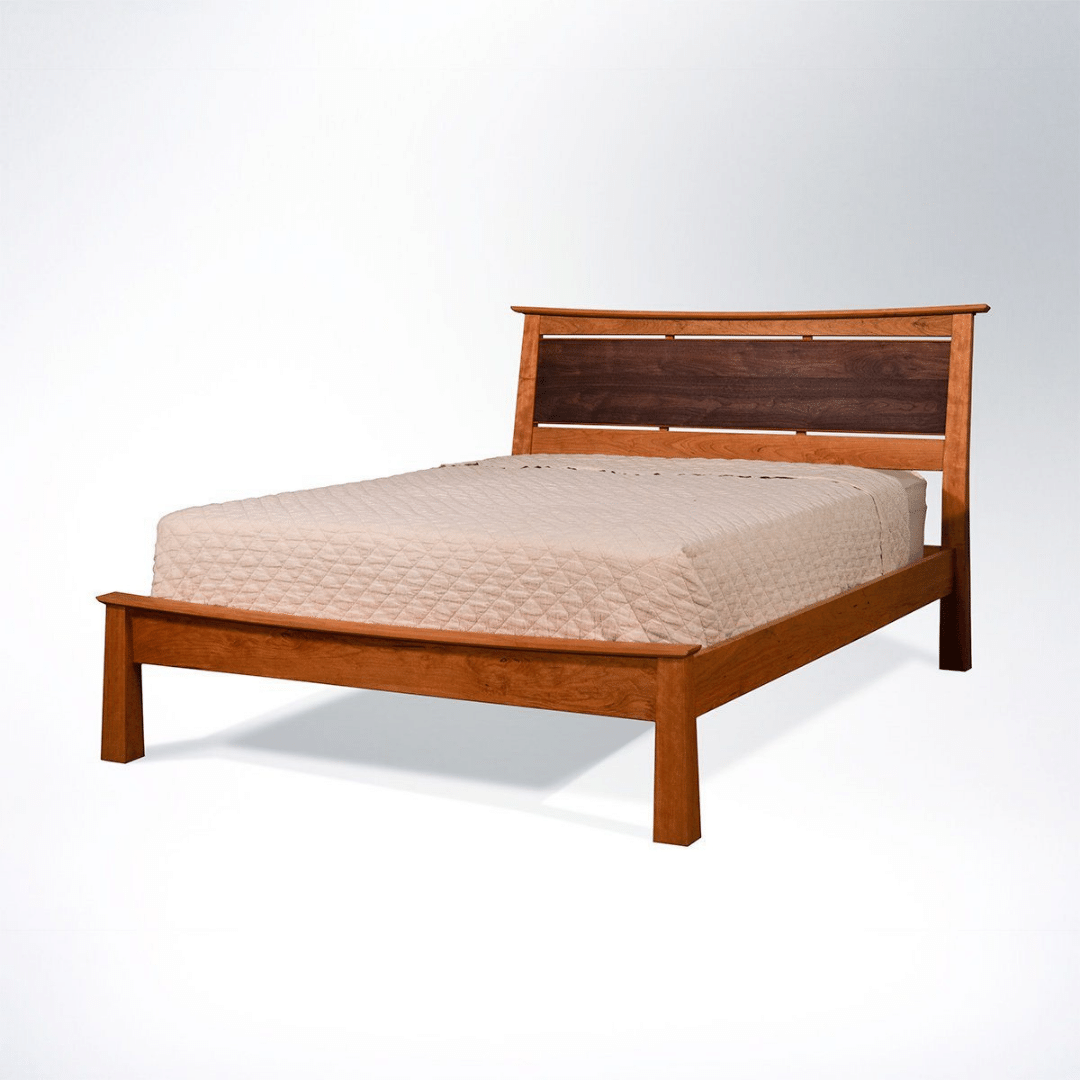 Enso Platform Bed Frame and Headboard - Solid Wood Modern Bed Frame