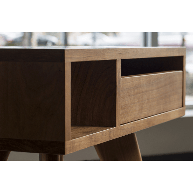 Mid-Century Modern Side Table - Solid Wood and Handcrafted in Columbus, Ohio