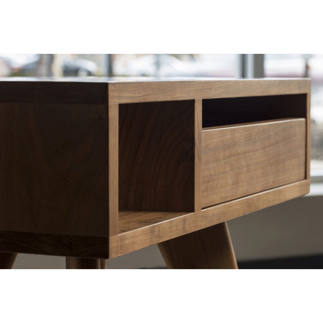 Mid-Century Modern Side Table - Solid Wood and Handcrafted in Columbus, Ohio