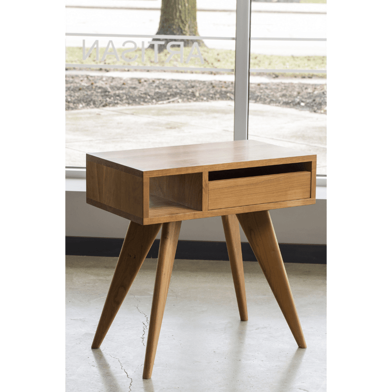 Mid-Century Modern Side Table - Solid Wood and Handcrafted in Columbus, Ohio