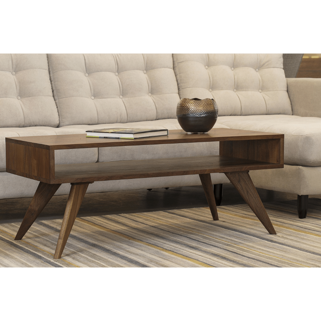 Modern Coffee Table - Mid-Century Modern, Solid Wood, Handmade