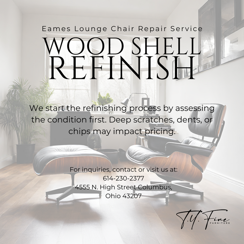 Eames Lounge Chair Repair - Wood Shell Refinish