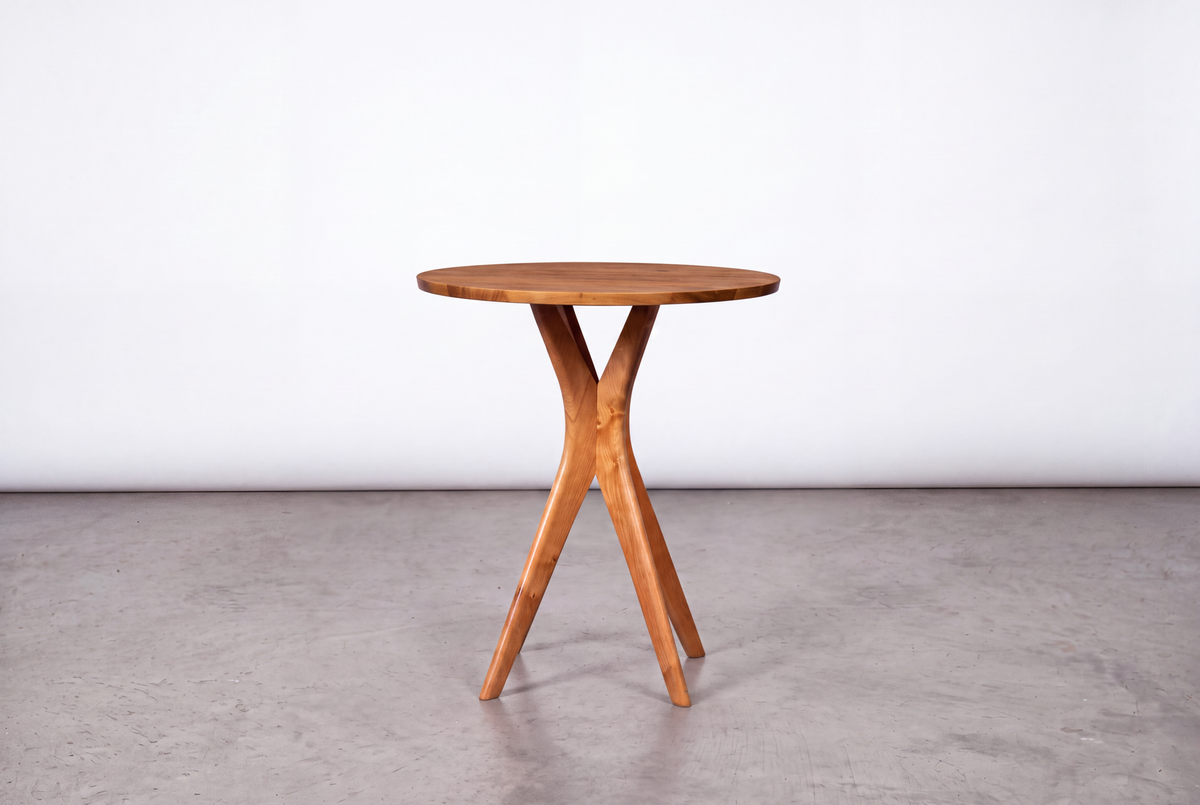 Solid Cherry Round Pub Table - Strata Collection | TY Fine Furniture
