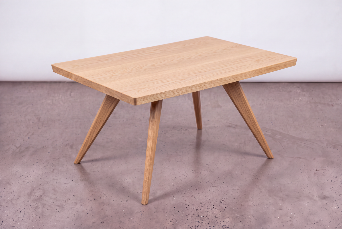Solid White Oak Square Coffee Table - Essentials Collection | TY Fine Furniture