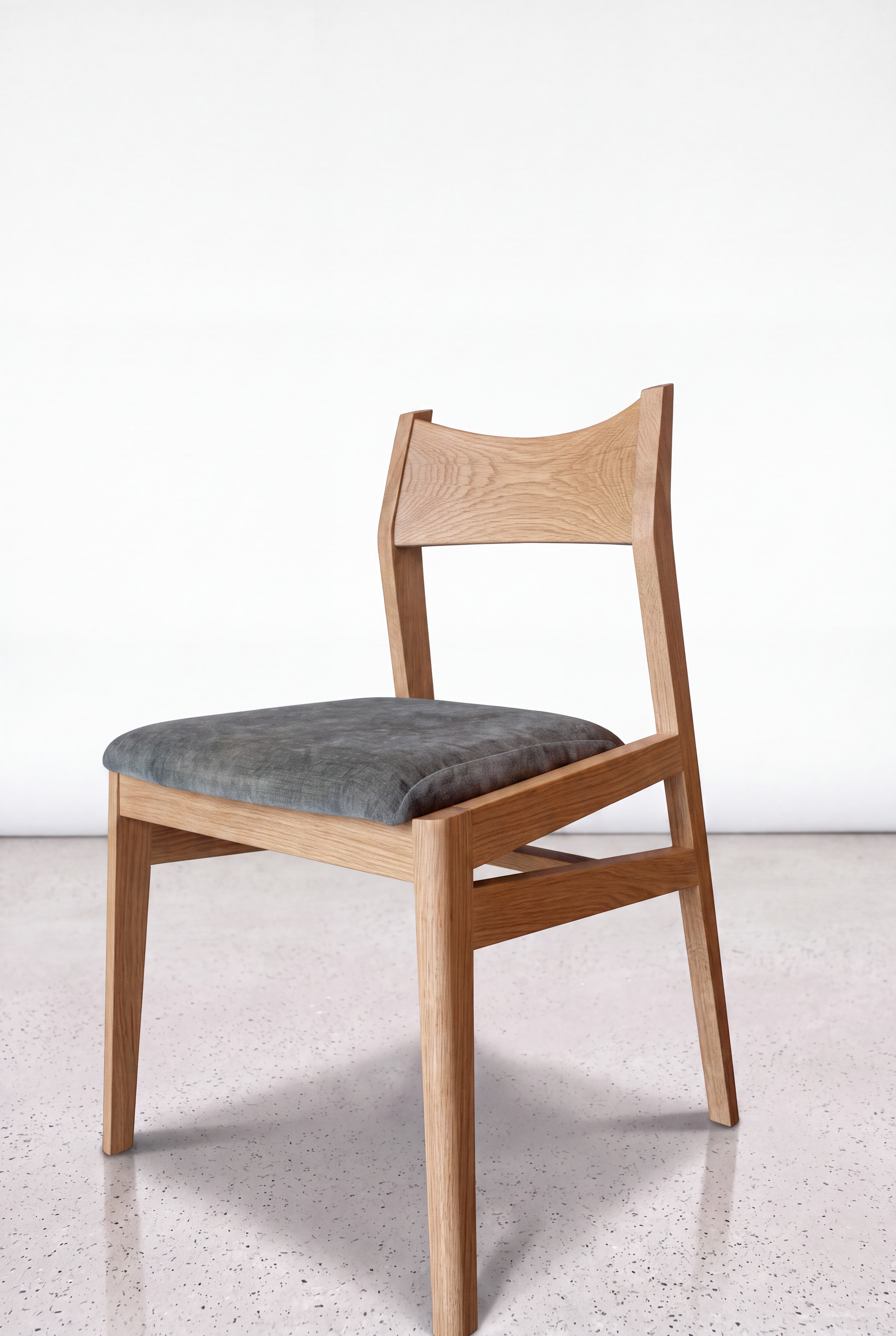 Solid White Oak Dining Chair - Strata Collection | T.Y. Fine Furniture