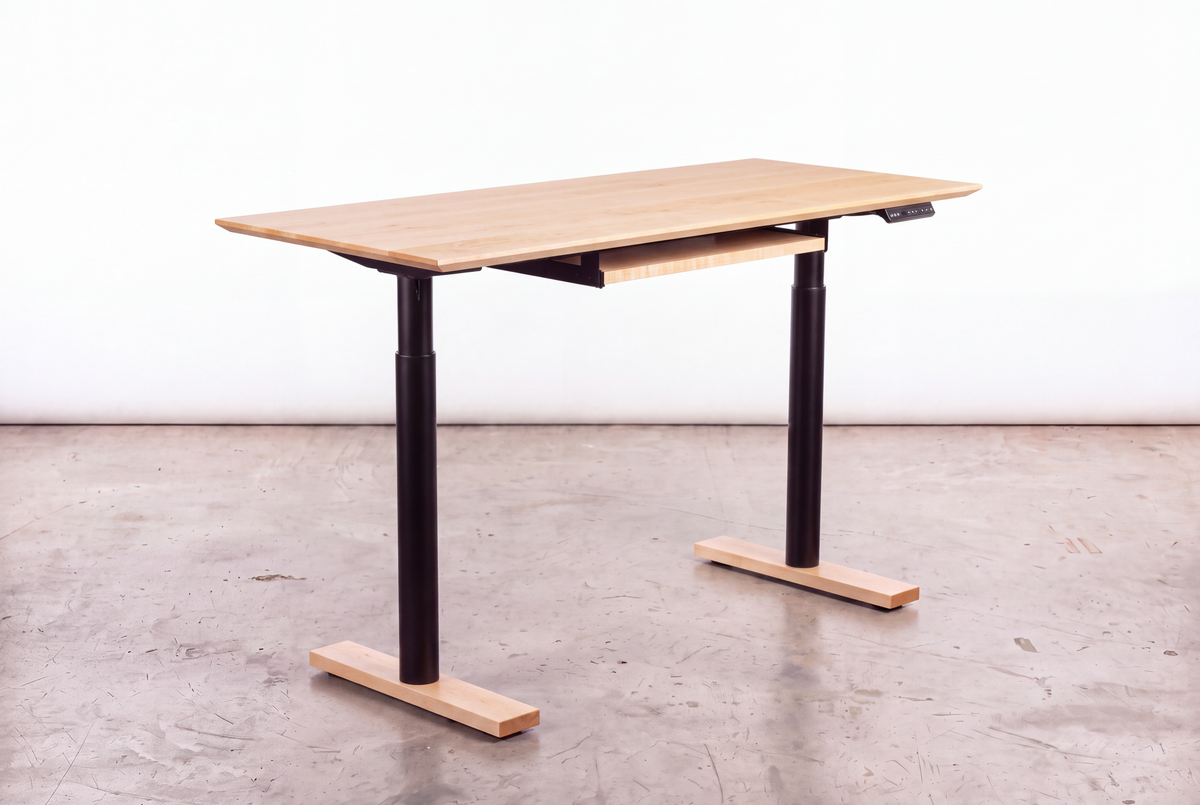 Solid Maple Sit-Stand Desk - Enso Collection | Ty Fine Furniture