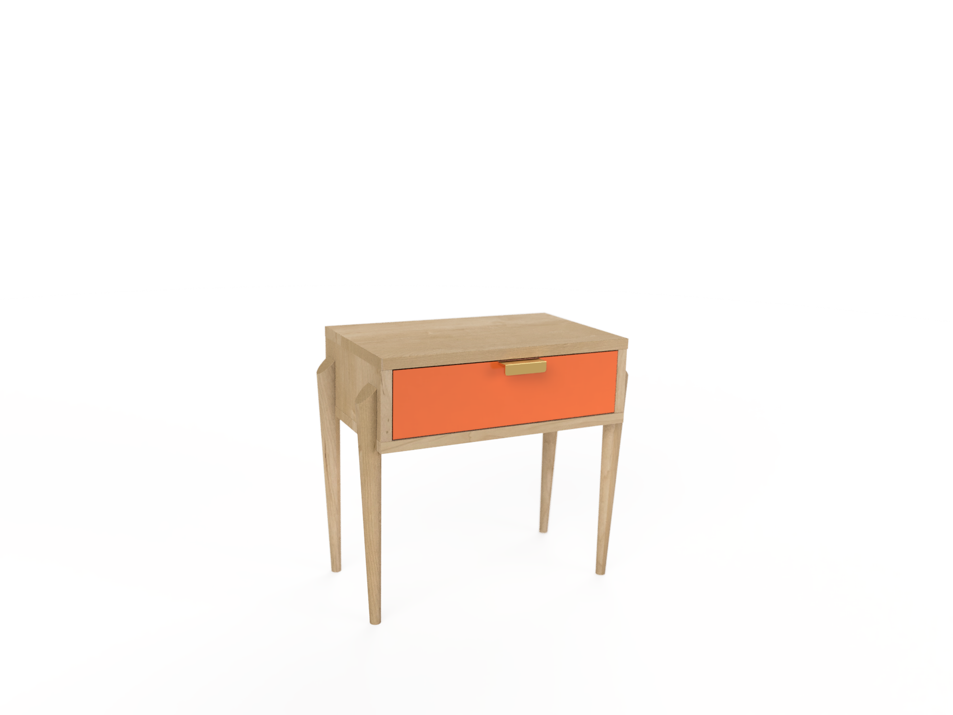 Apollo Solid Wood Side Table - Handcrafted in Columbus, Ohio