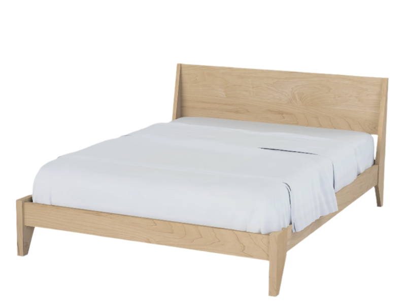 Modern "TWO" Platform Bed: Handmade Mid Century Modern Bed, Solid Wood with Organic Finish