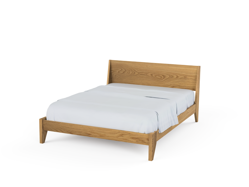 Modern "TWO" Platform Bed: Handmade Mid Century Modern Bed, Solid Wood with Organic Finish