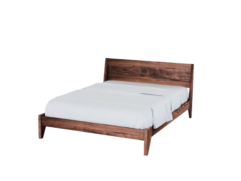 Modern "TWO" Platform Bed: Handmade Mid Century Modern Bed, Solid Wood with Organic Finish