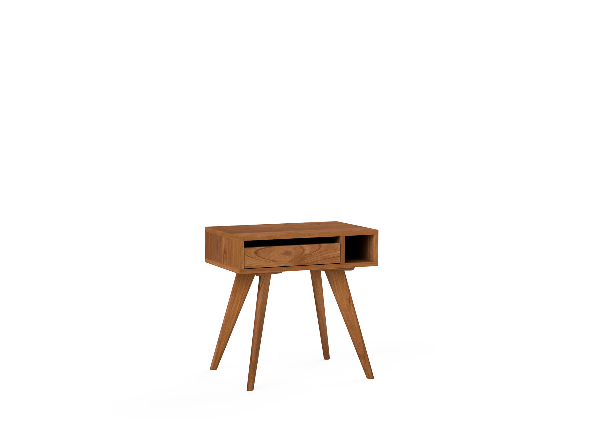 Mid-Century Modern Side Table - Solid Wood and Handcrafted in Columbus, Ohio