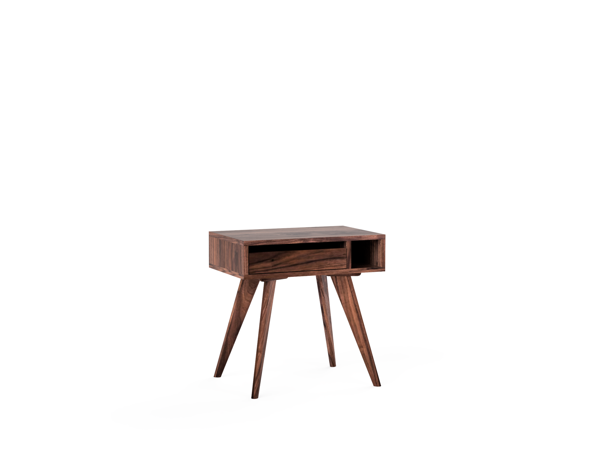 Mid-Century Modern Side Table - Solid Wood and Handcrafted in Columbus, Ohio