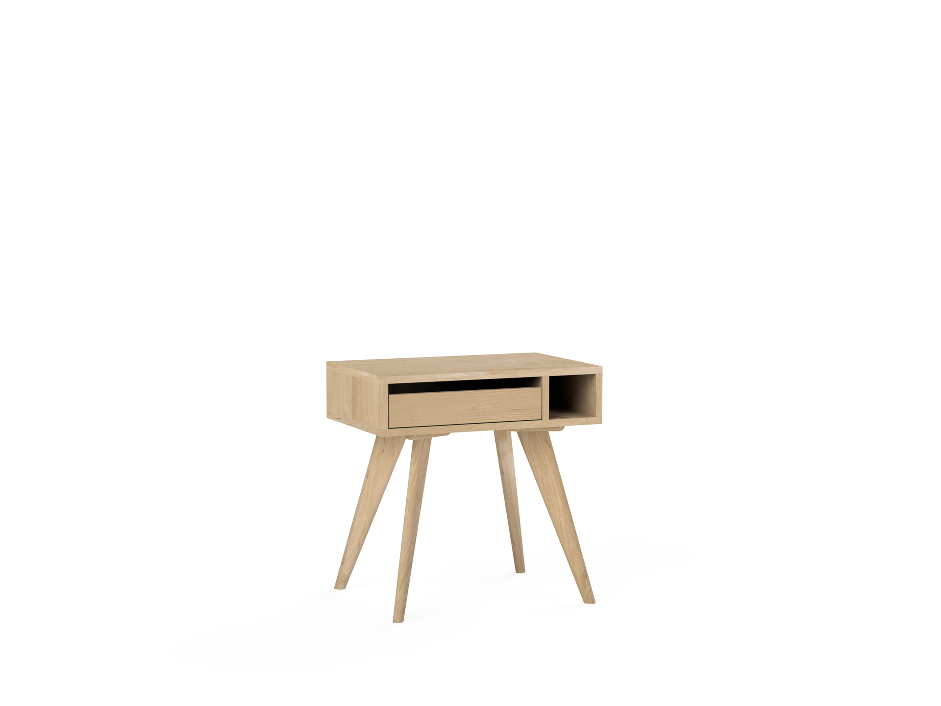 Mid-Century Modern Side Table - Solid Wood and Handcrafted in Columbus, Ohio