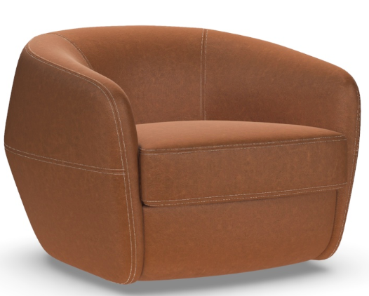 American Leather BERGER Swivel Chair