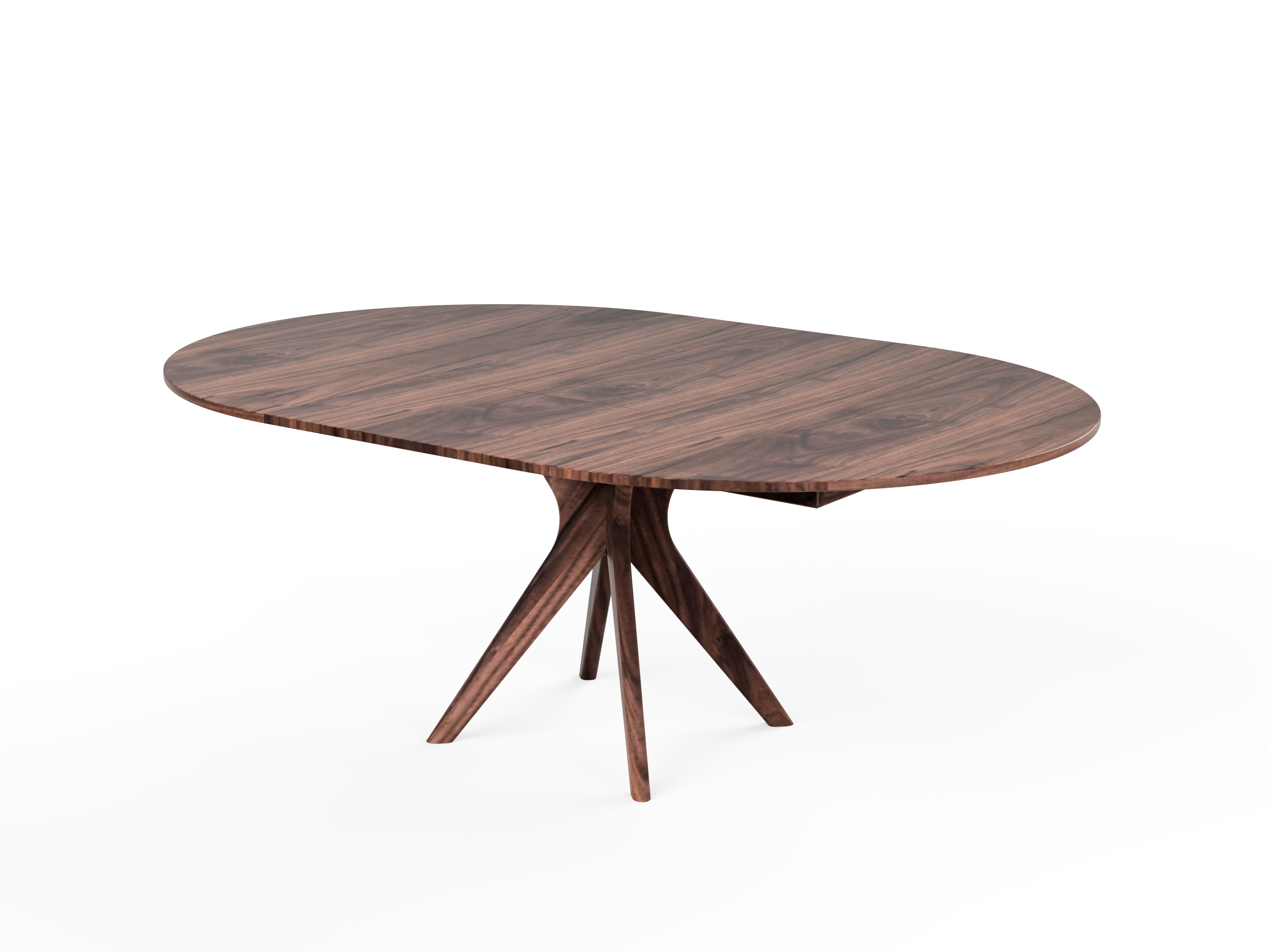 Strata Extendable Round Dining Dinette Table - Solid Wood Extension Dining Table