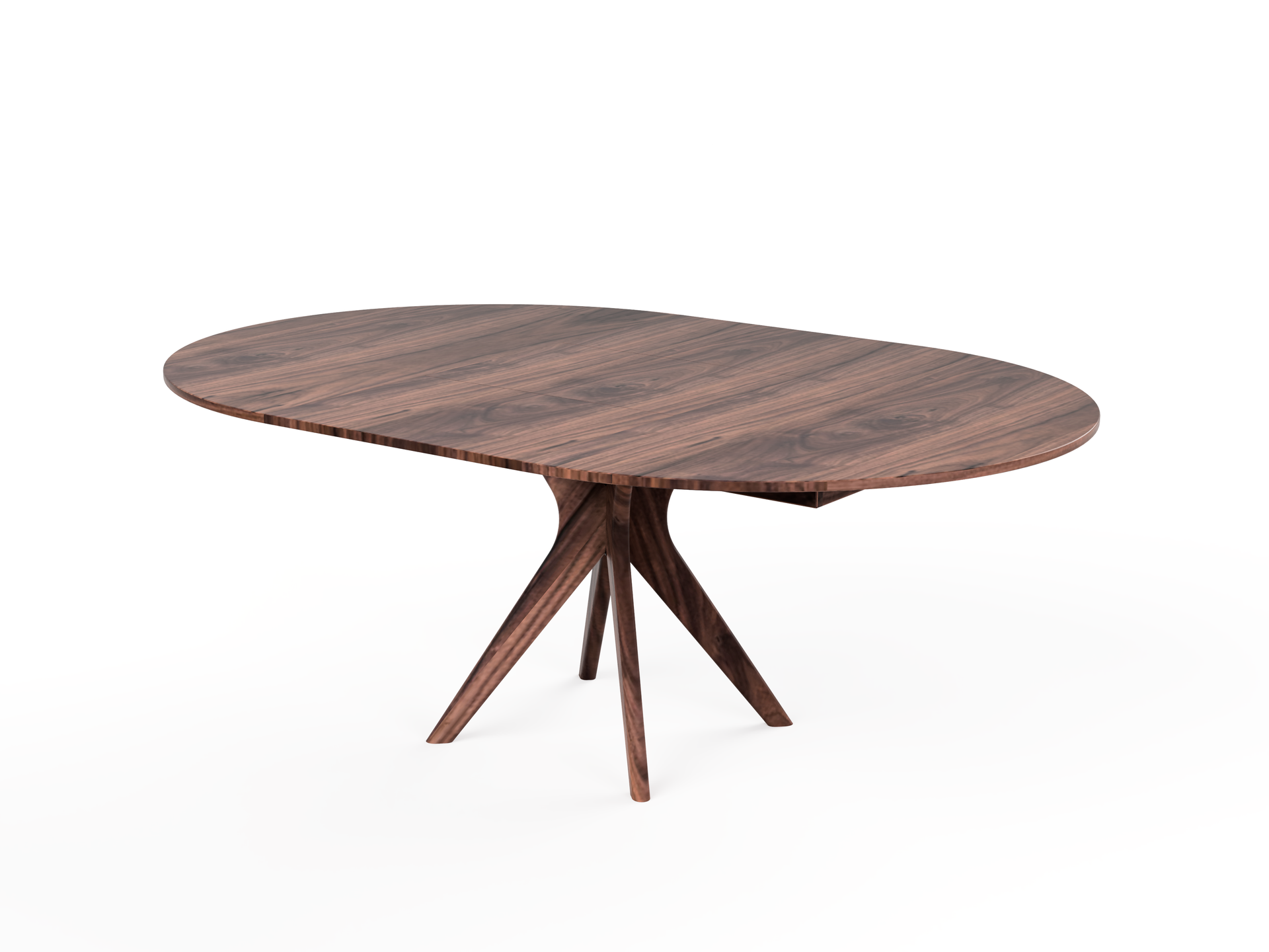 Strata Extendable Round Dining Dinette Table - Solid Wood Extension Dining Table