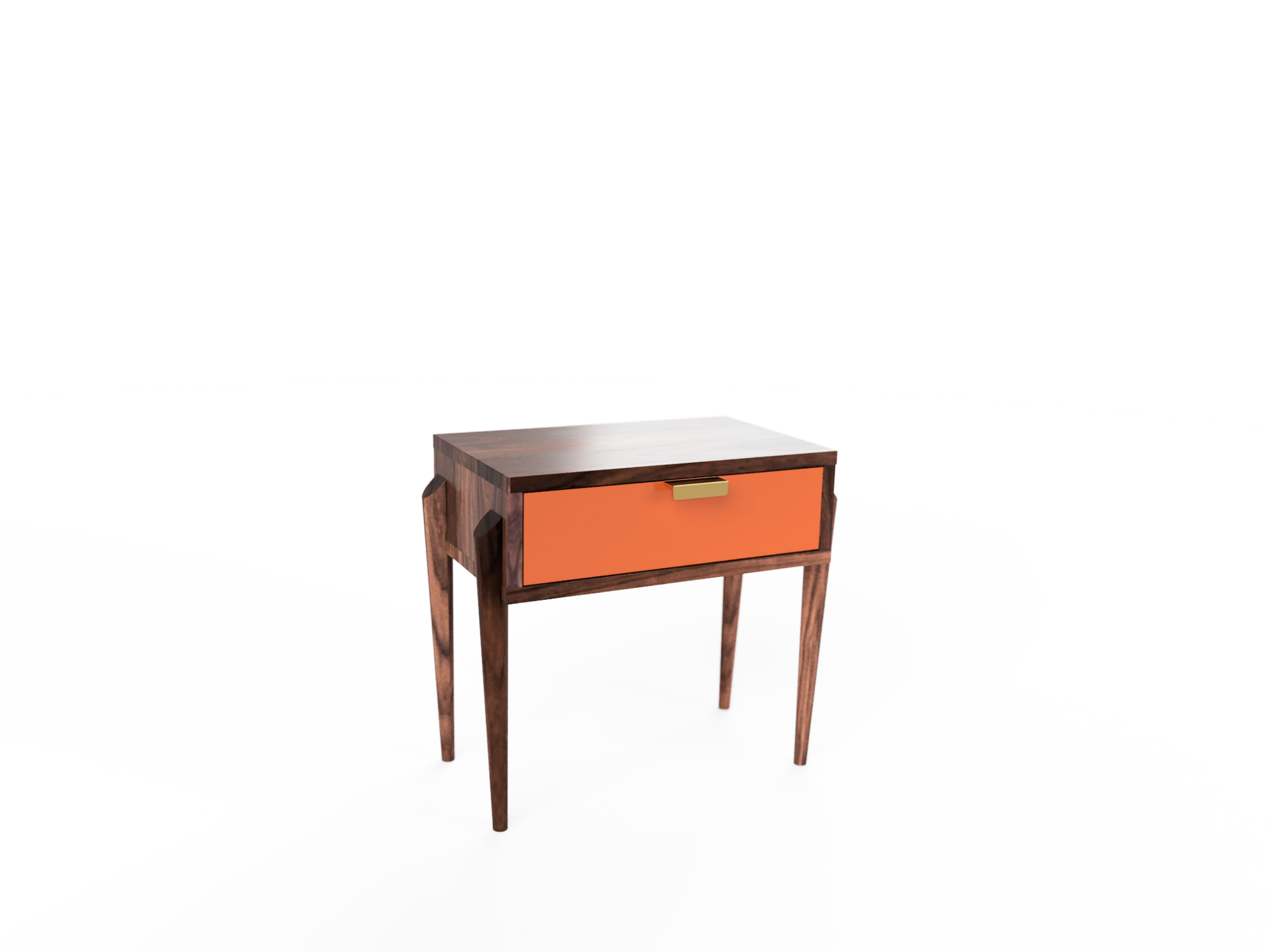 Apollo Solid Wood Side Table - Handcrafted in Columbus, Ohio