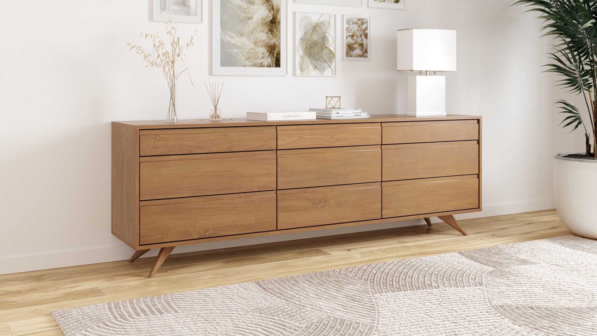 Modern Dresser - Mid-Century Modern Dresser in Solid Wood