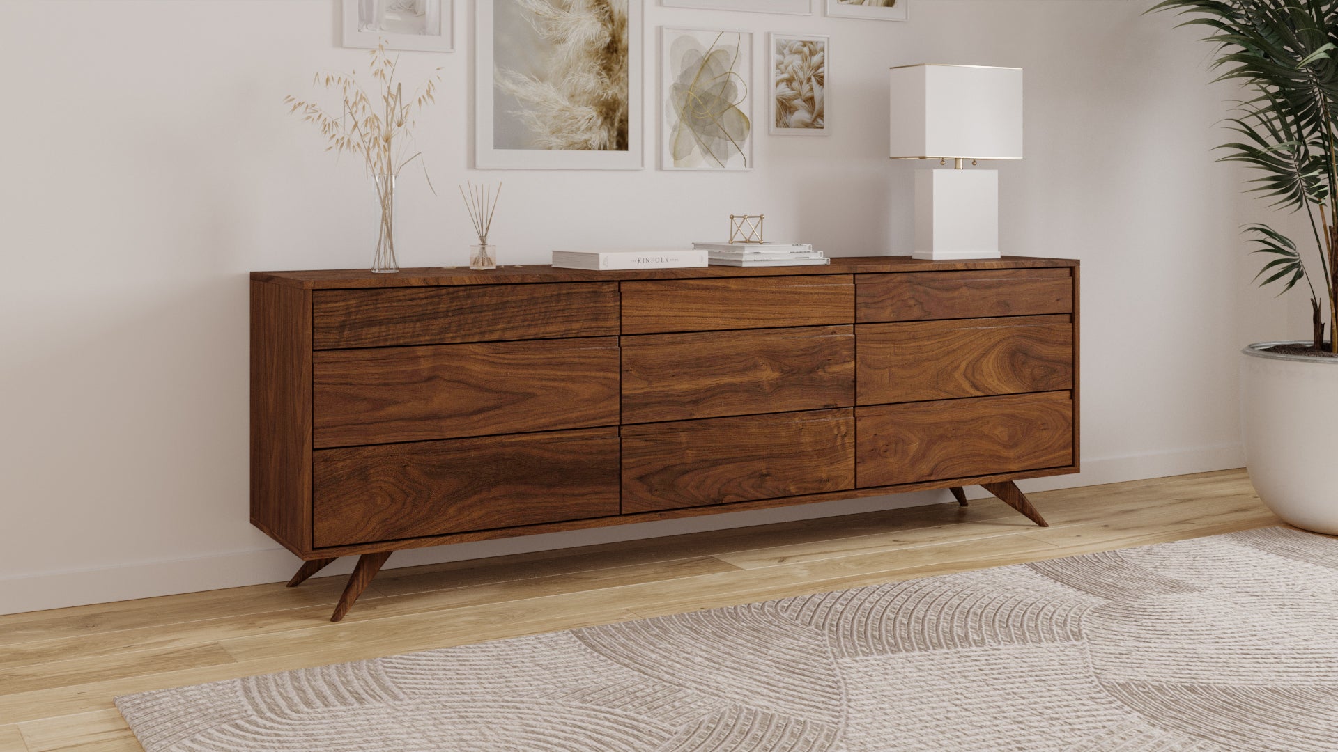 Modern Dresser - Mid-Century Modern Dresser in Solid Wood