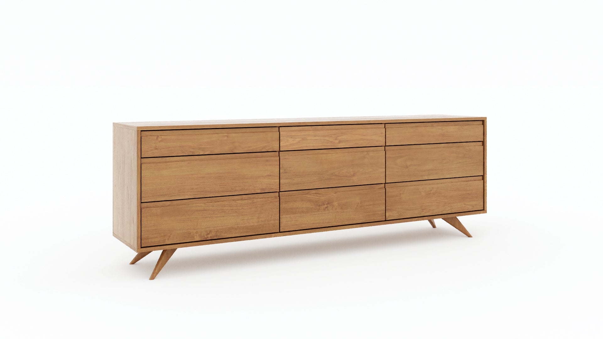 Modern Dresser - Mid-Century Modern Dresser in Solid Wood