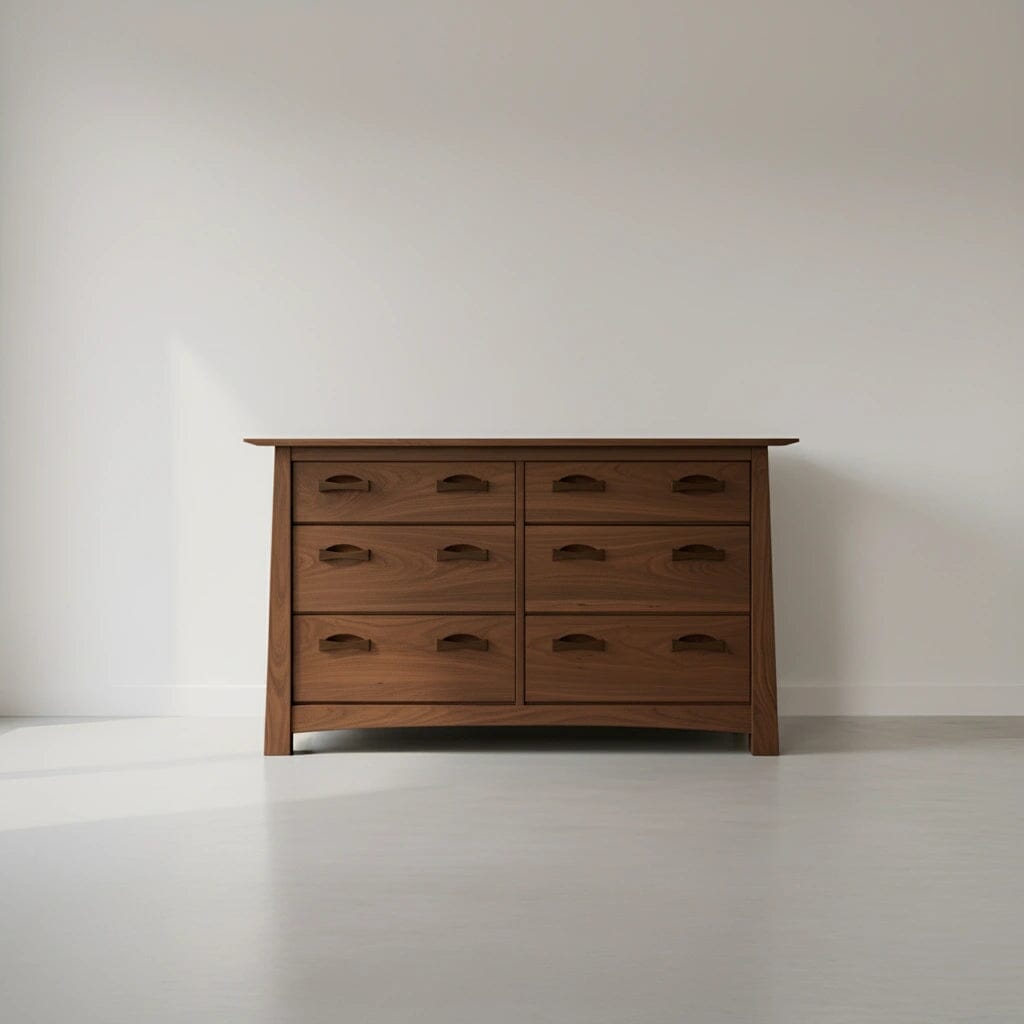 Enso 6/8-Drawer Dresser in Walnut - Bedroom Chest | TY Fine Furniture 8 Drawer Wide by TY Fine Furniture Enso 6/8-Drawer Dresser in Walnut - Bedroom Chest | TY Fine Furniture 8 Drawer Wide by TY Fine Furniture