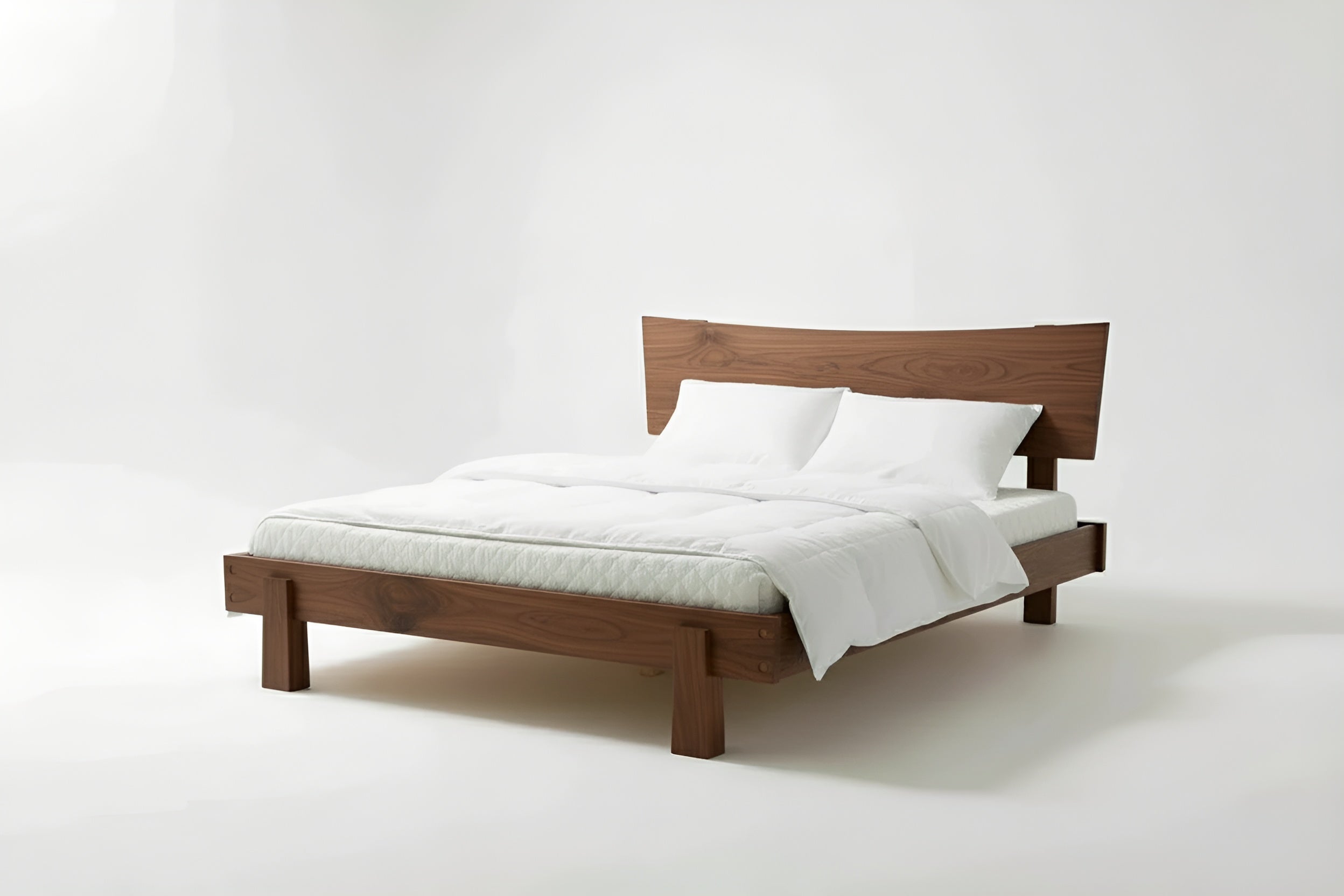 Horizon Platform Bed -Solid Wood Walnut