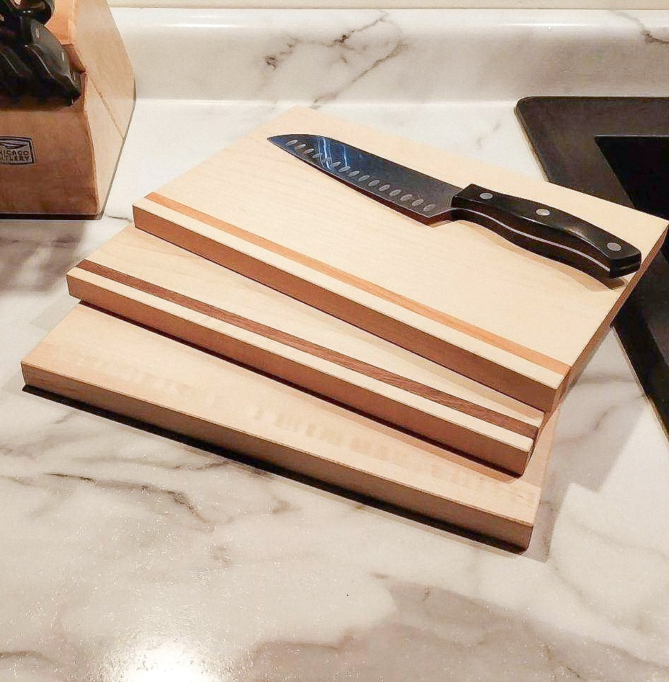 Handmade Hardwood Cutting Board Set