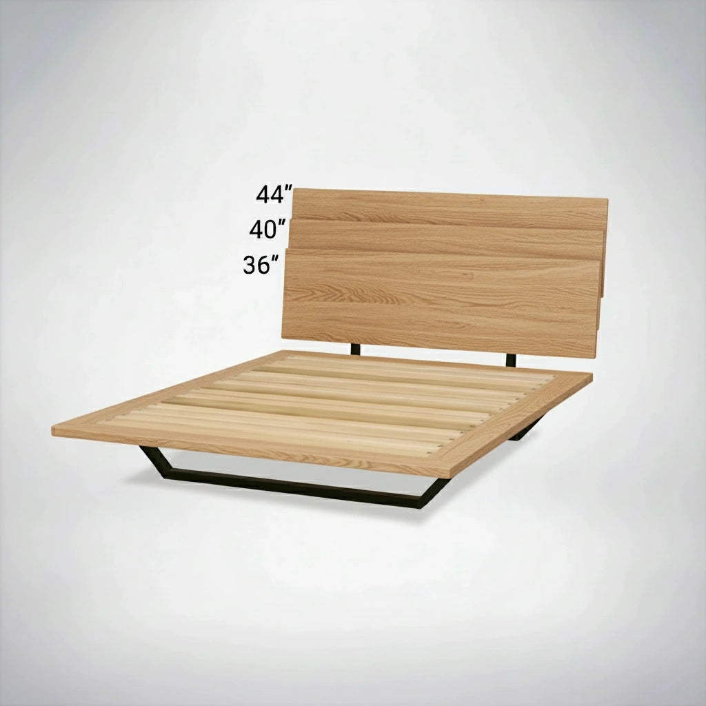 Nelson Solid Oak Platform Bed Frame | American White Oak