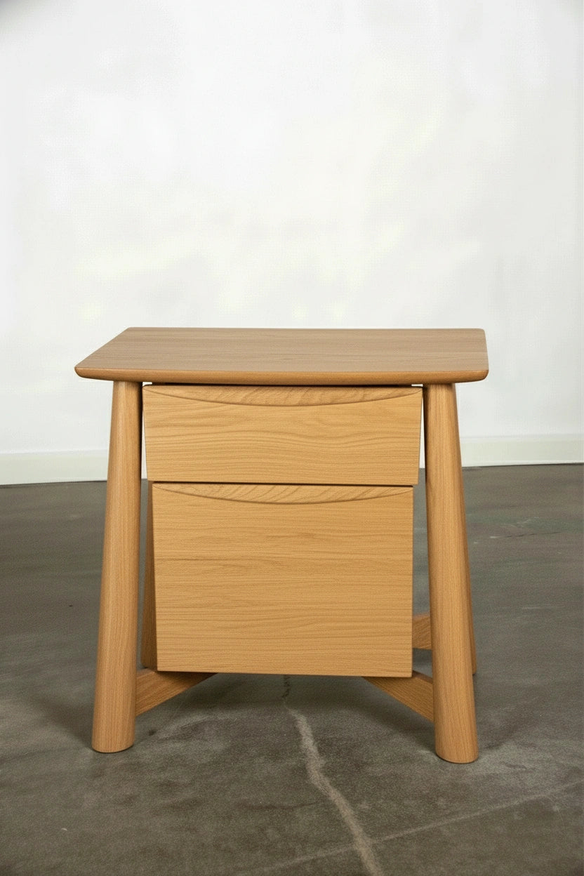 Sunrise Side Table - White Oak