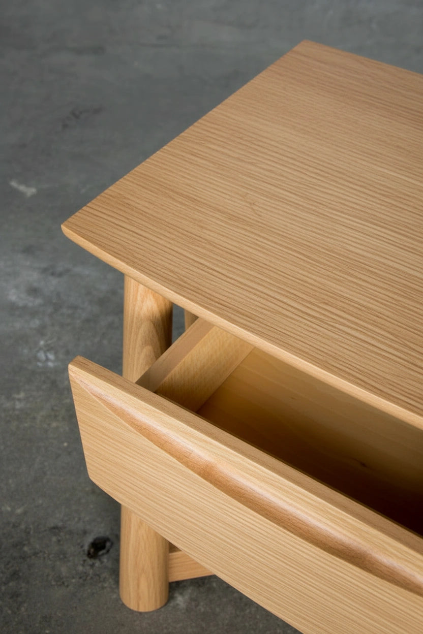 Sunrise Side Table - White Oak