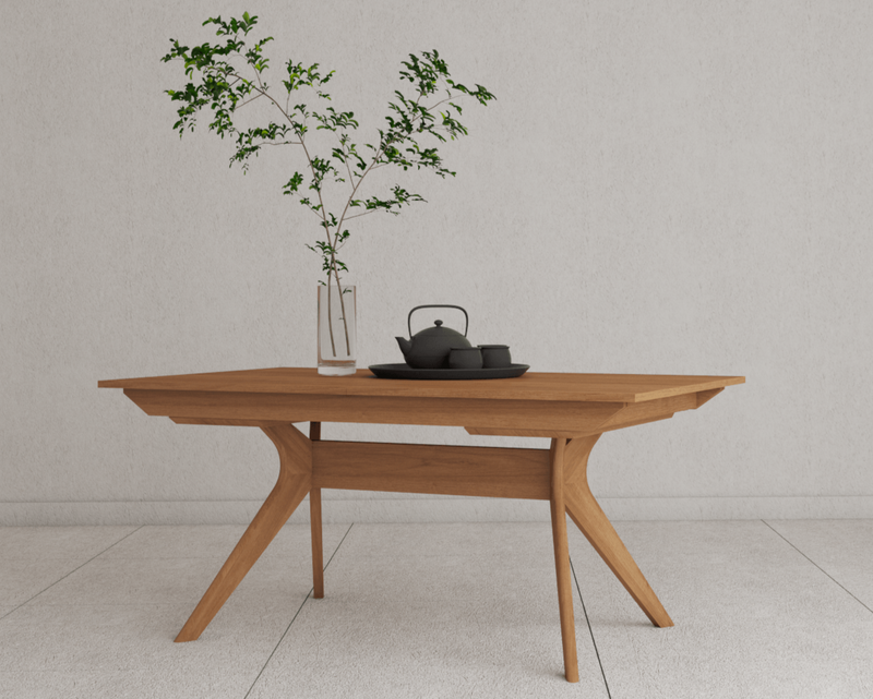 Cherry solid wood table handcrafted in Ohio