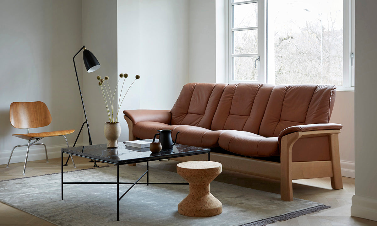 FLOOR SELL OFF - Stressless Buckingham Low Back Sofa - 3 Seater