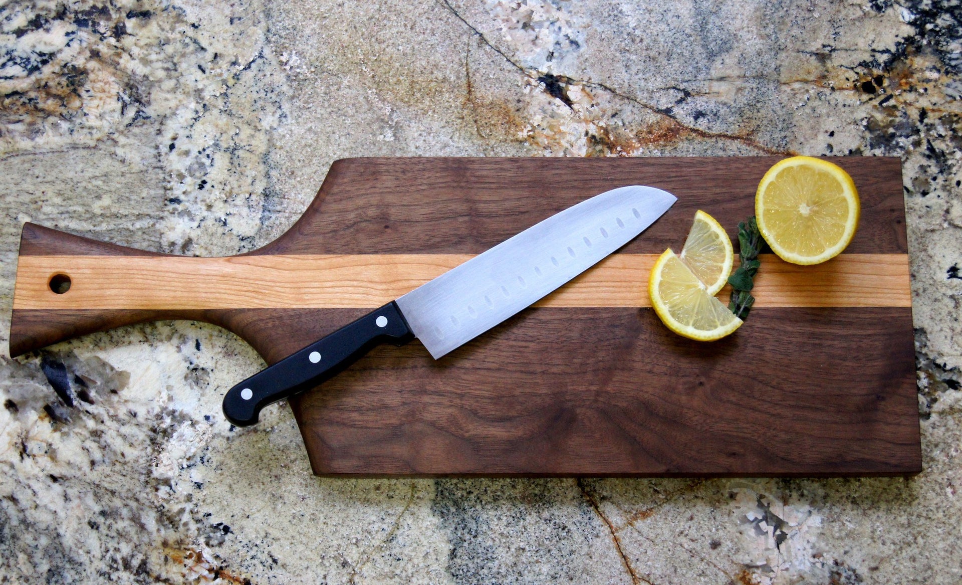 Paddle Mixed Wood Cutting Board