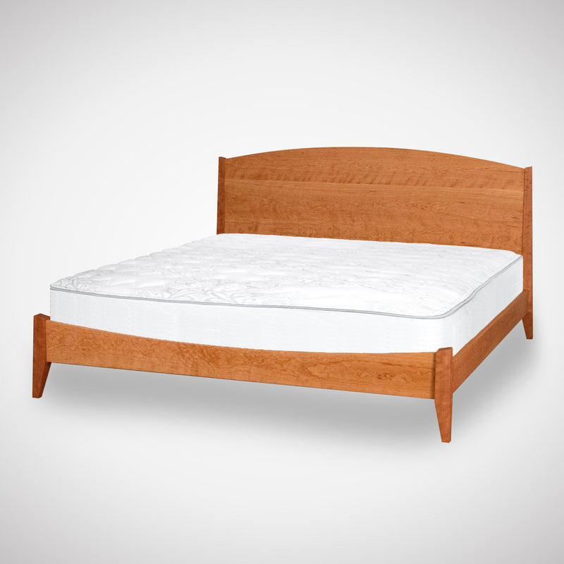 Solid wood bed frame crafted in Ohio