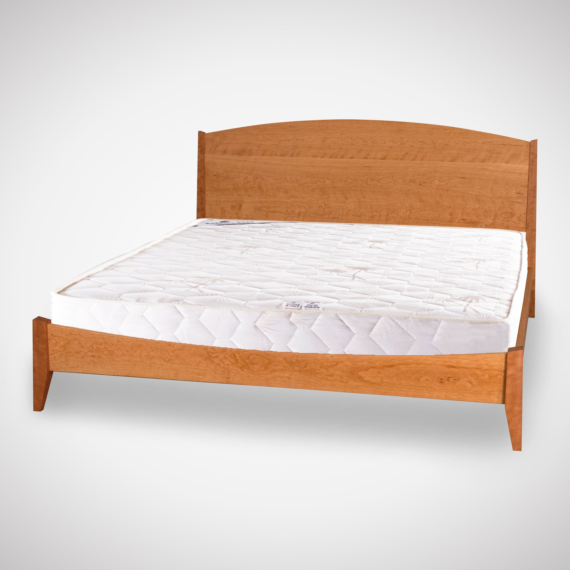 Solid wood bed frame