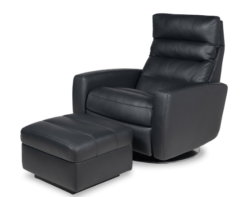 American Leather LANIER Comfort Air Chair & Ottoman