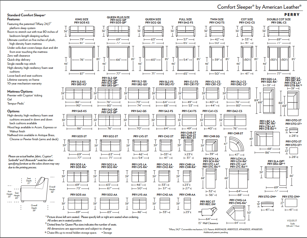 American Leather PERRY Comfort Sleeper