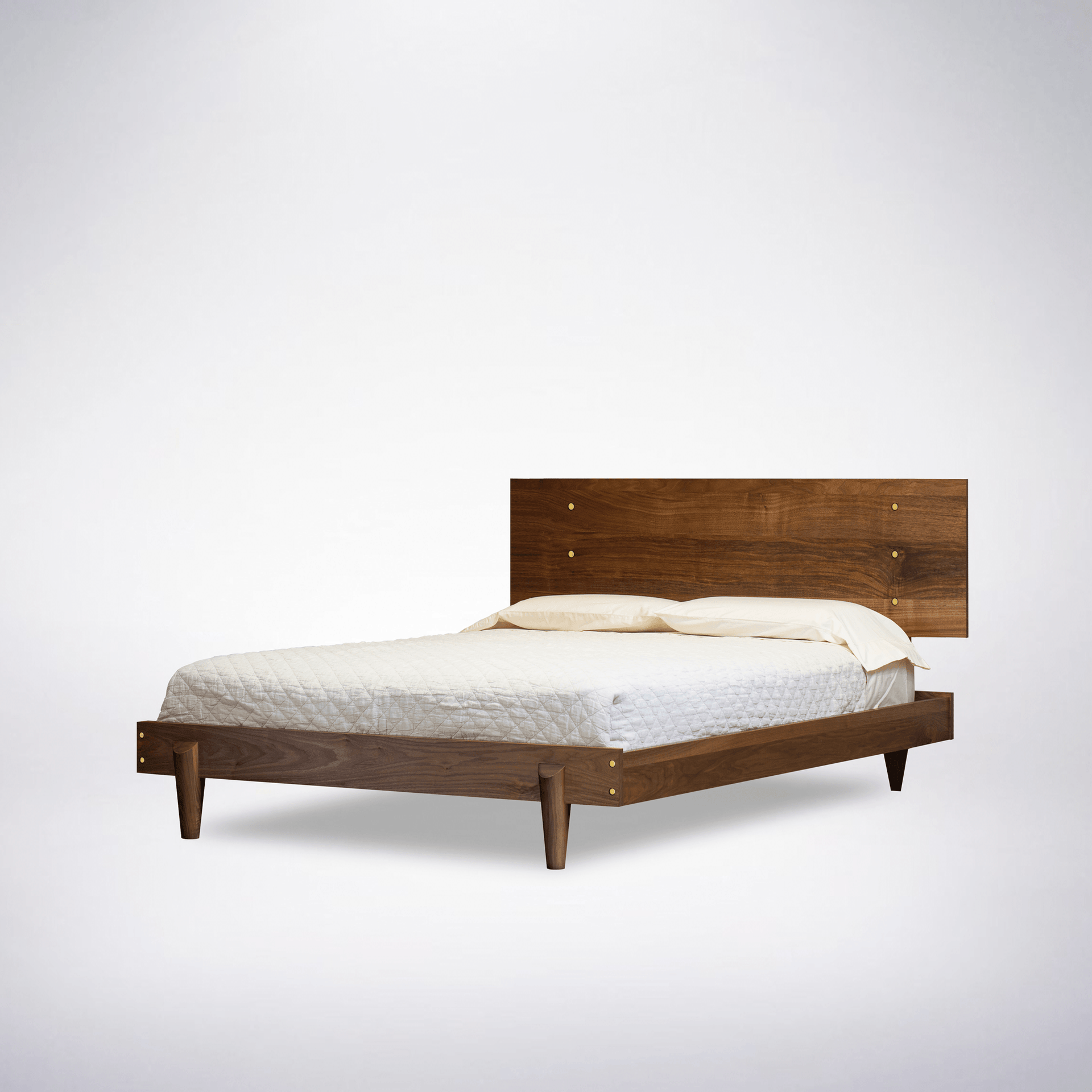 Solid wood platform bed made in USA